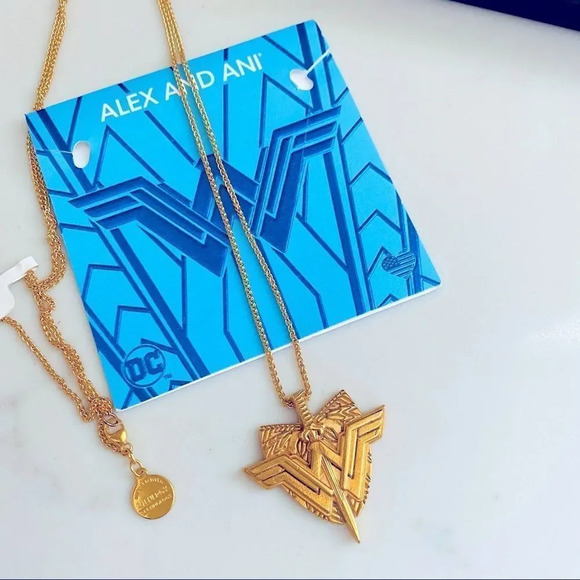 NWT Alex & Ani 14K Gold SS Wonder Women Necklace - Picture 3 of 5